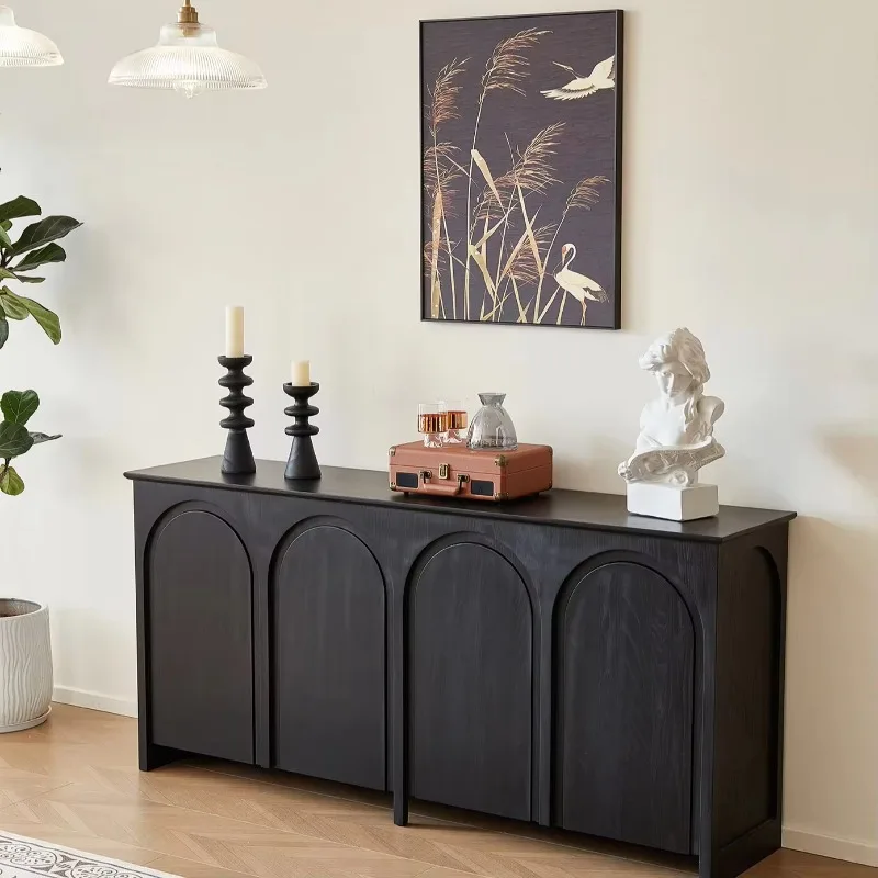 Premium round arched sideboard, solid wood sideboard, wall facing entrance, locker
Premium round arched sideboard, solid wood sideboard, wall facing entrance, locker