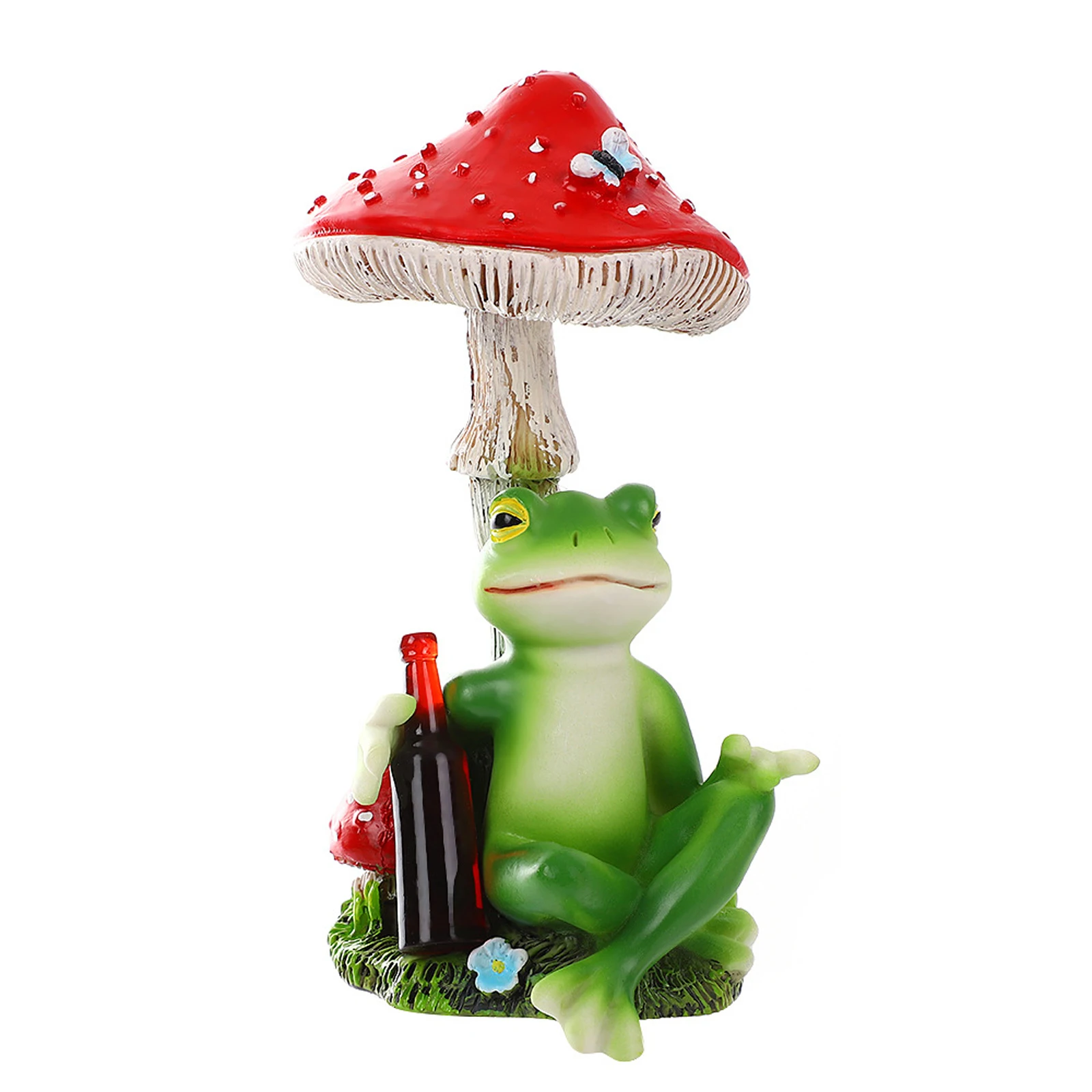 Frog Garden Statue, Mushroom Resin Sculpture Outdoor Decoration Art Craft Ornament for Lawn Yard 
Frog Garden Statue, Mushroom Resin Sculpture Outdoor Decoration Art Craft Ornament for Lawn Yard
