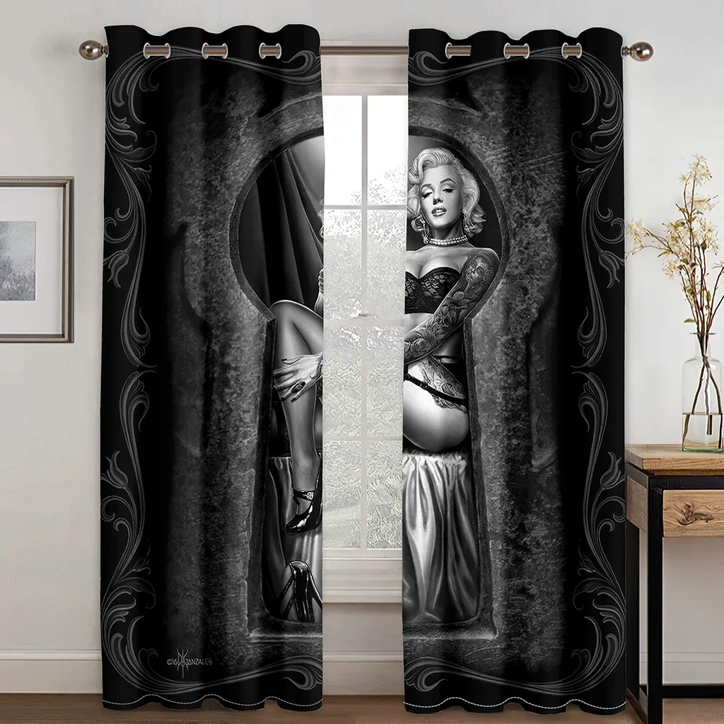 3D Gothic Horror Female Skull Dead Girl Black Light Filtering Window Curtains for Living Room Bedroom 2 Pieces
3D Gothic Horror Female Skull Dead Girl Black Light Filtering Window Curtains for Living Room Bedroom 2 Pieces