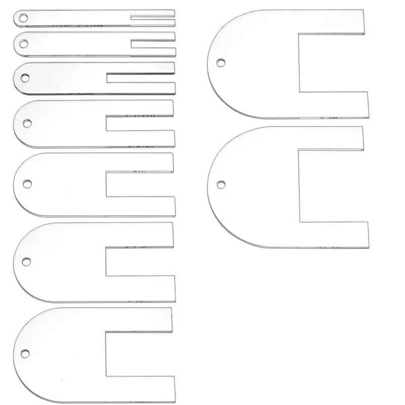 BAAJ-For Quilting, Sewing Quick Pleater 9 Sizes, 1/2-4 Inch Acrylic Fabric Tool Set For Beginners
BAAJ-For Quilting, Sewing Quick Pleater 9 Sizes, 1/2-4 Inch Acrylic Fabric Tool Set For Beginners