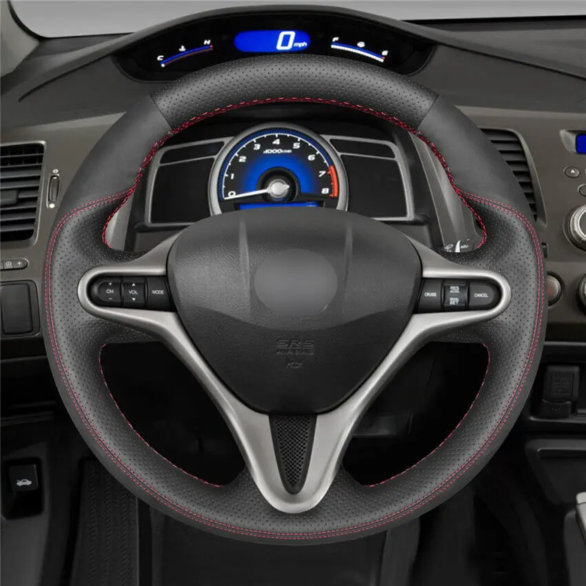 DIY Hand-Sewn Anti slip Suede Leather Steering Wheel Cover Wrap for Honda Civic 8th Gen 2000-19 Car Interior Accessories
DIY Hand-Sewn Anti slip Suede Leather Steering Wheel Cover Wrap for Honda Civic 8th Gen 2000-19 Car Interior Accessories
