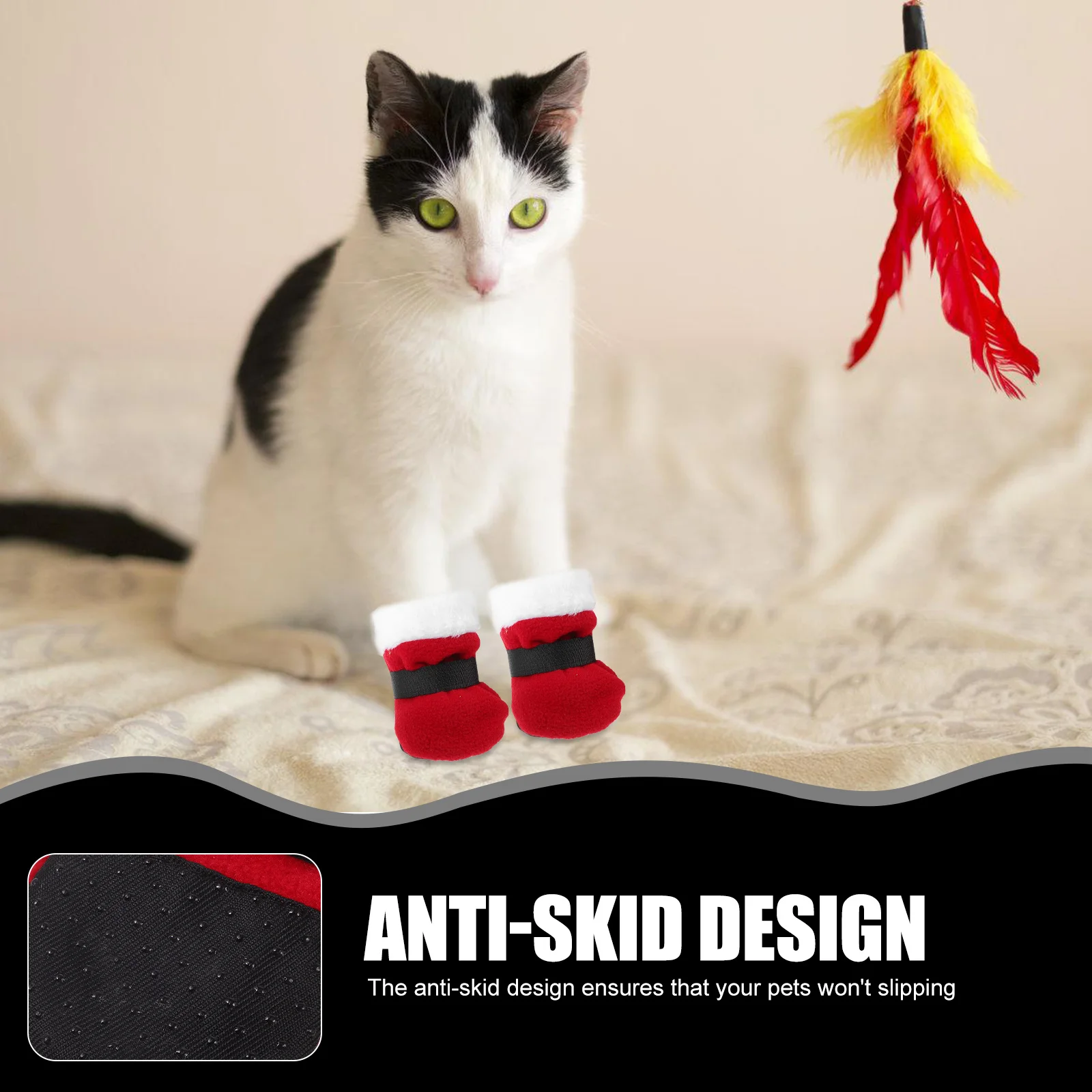 1Set Pet Christmas Hat Socks Red Santa Cosplay Costume Small Hat Socks Holiday Party Outfit Festive Dog Cat 
1Set Pet Christmas Hat Socks Red Santa Cosplay Costume Small Hat Socks Holiday Party Outfit Festive Dog Cat