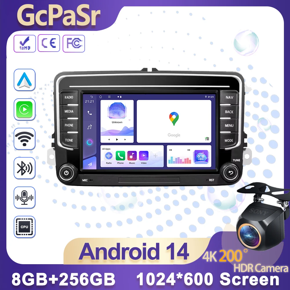2Din Car Radio Android for Volkswagen Golf 5 6 Polo Passat B6 B7 CC Skoda Jetta Universal Multimedia Carplay Wifi GPS Navigation
2Din Car Radio Android for Volkswagen Golf 5 6 Polo Passat B6 B7 CC Skoda Jetta Universal Multimedia Carplay Wifi GPS Navigation