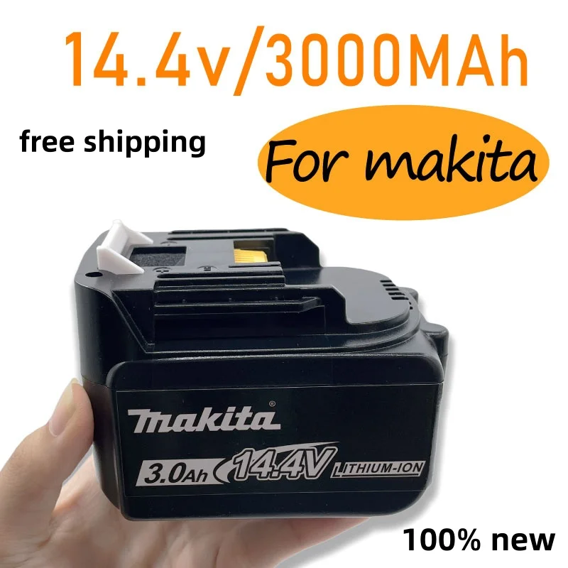 Makita 14.4V 3000mAh lithium-ion battery BL1850 BL1830 BL1860 LXT400 screwdriver drill rechargeable tool battery+free shipping
Makita 14.4V 3000mAh lithium-ion battery BL1850 BL1830 BL1860 LXT400 screwdriver drill rechargeable tool battery+free shipping