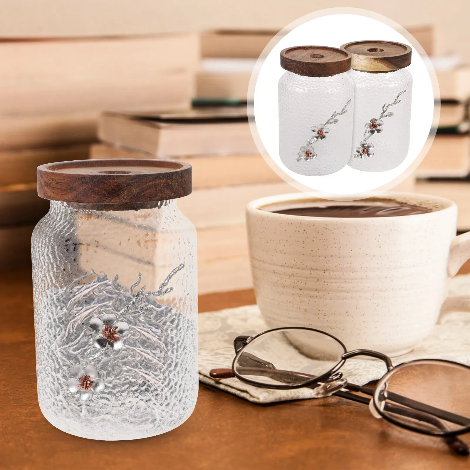 2Pcs Glass Seal Jar Superior Quality Household Food Storage Canister for Cereals Soybean Preserves Tea Coffee Spices
2Pcs Glass Seal Jar Superior Quality Household Food Storage Canister for Cereals Soybean Preserves Tea Coffee Spices