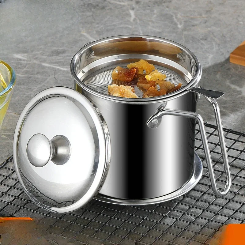 Filter Oil Pot Stainless Steel Household Leak-proof Wine Pot Pouring Oil Bottle Seasoning Tank Kitchen Tools Pot Oil Tank
Filter Oil Pot Stainless Steel Household Leak-proof Wine Pot Pouring Oil Bottle Seasoning Tank Kitchen Tools Pot Oil Tank
