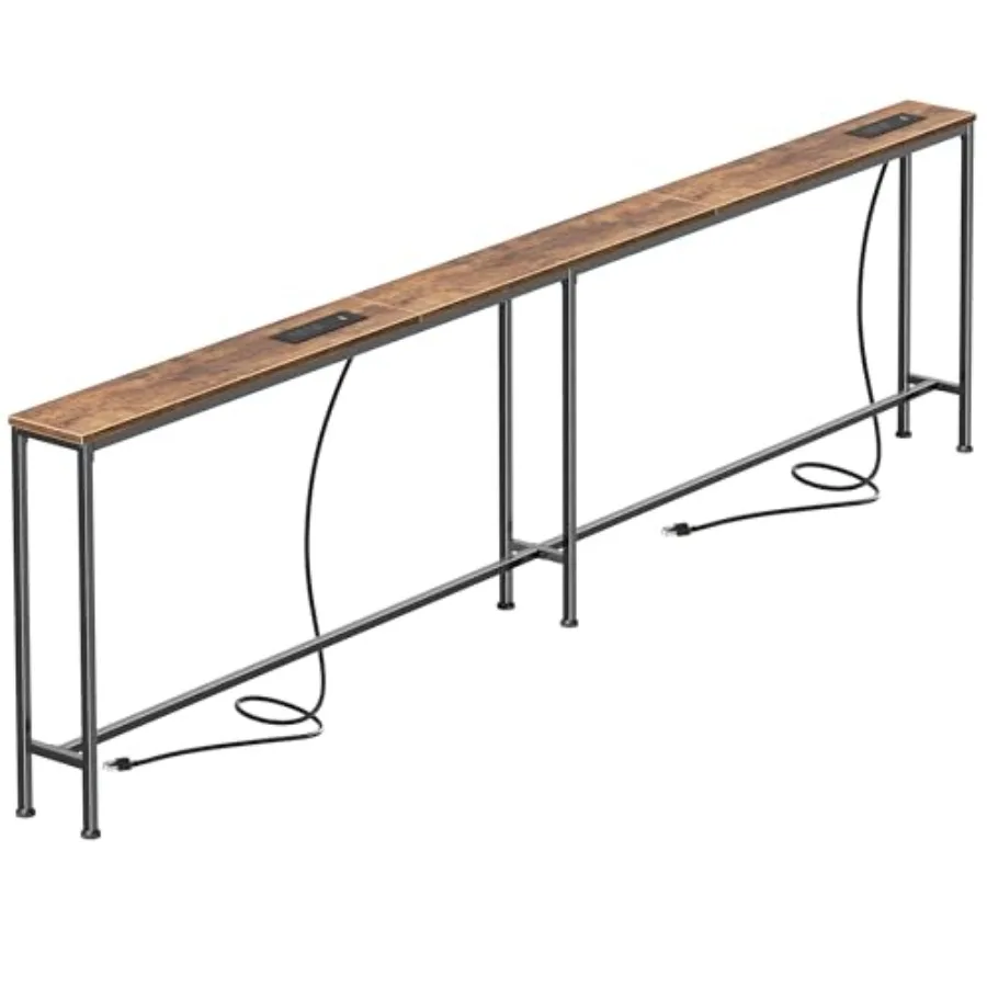 94.5 Inch Sofa Table with 2 Power Outlets and USB-C Ports 5.9 Inch Narrow Console Table with Storage Long Entryway Hallway Couc
94.5 Inch Sofa Table with 2 Power Outlets and USB-C Ports 5.9 Inch Narrow Console Table with Storage Long Entryway Hallway Couc