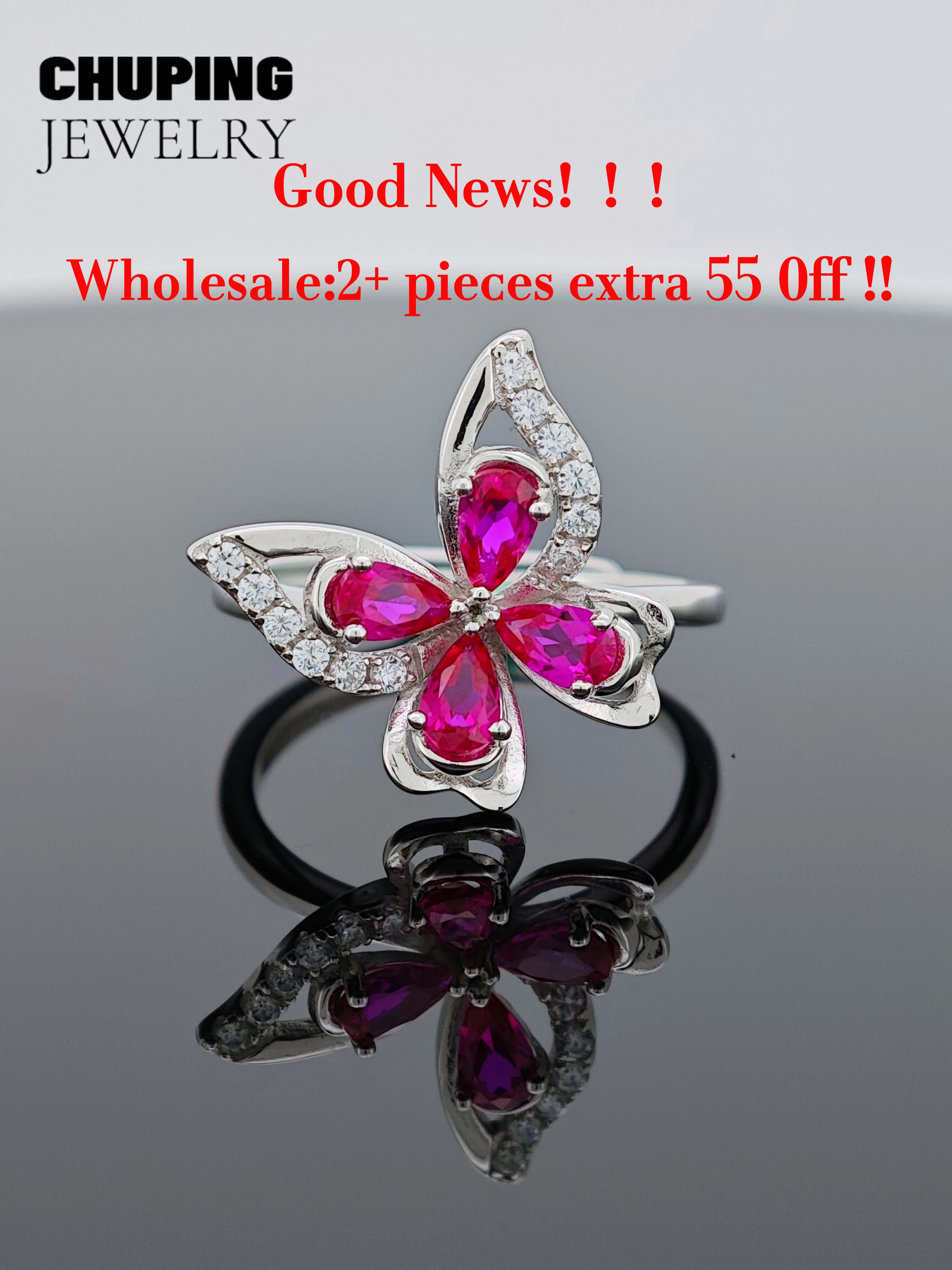 Chu Ping Lab Grown Ruby Pear Cut Ring With Butterfly Shape S925 Silver for Her Birthday or Anniversary Gift Fine Jewelry
Chu Ping Lab Grown Ruby Pear Cut Ring With Butterfly Shape S925 Silver for Her Birthday or Anniversary Gift Fine Jewelry