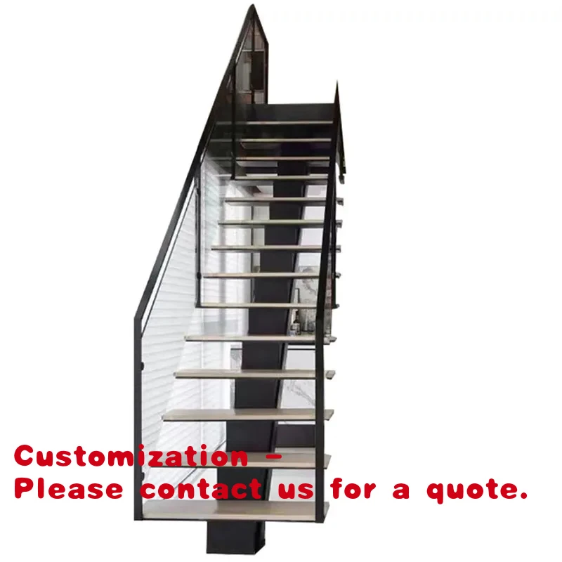 custom.Factory Direct Sale Modern Durable Wooden Staircase LED Lighting Floating Straight Stairs Customized Interior Staircase
custom.Factory Direct Sale Modern Durable Wooden Staircase LED Lighting Floating Straight Stairs Customized Interior Staircase