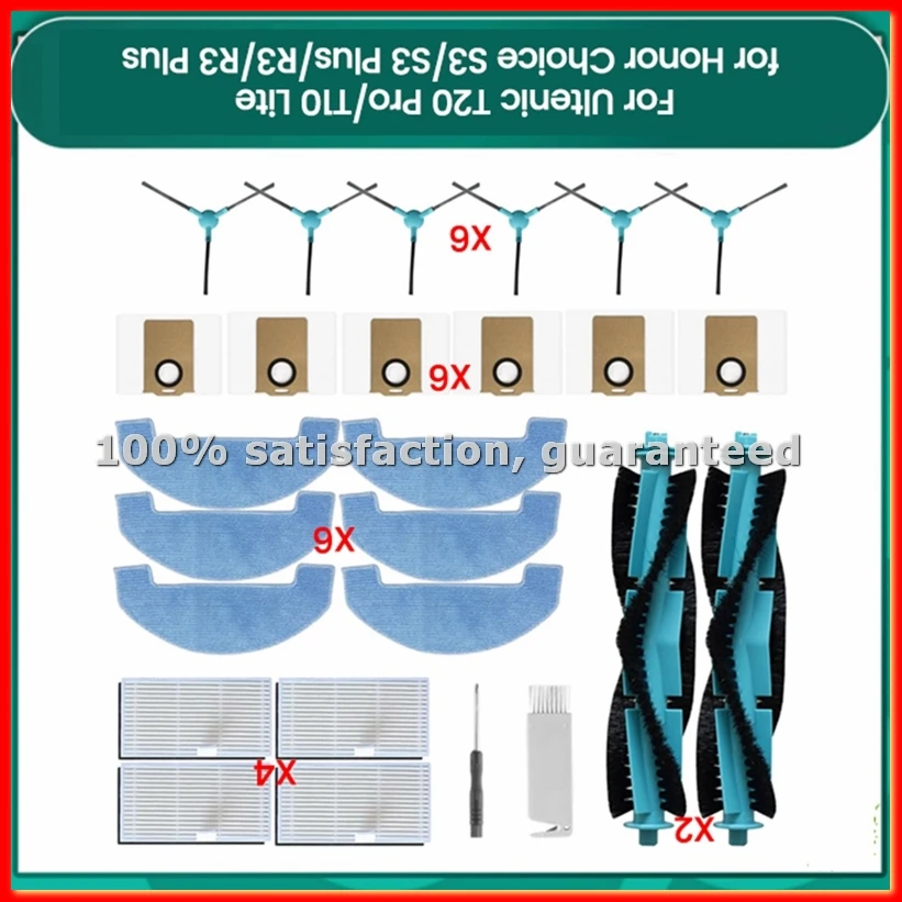 26PCS Replacement Parts for T20 Pro/T10 Lite for Choice S3/S3 Plus/R3/R3 Plus Vacuum Cleaner Accessories-ABYS
26PCS Replacement Parts for T20 Pro/T10 Lite for Choice S3/S3 Plus/R3/R3 Plus Vacuum Cleaner Accessories-ABYS