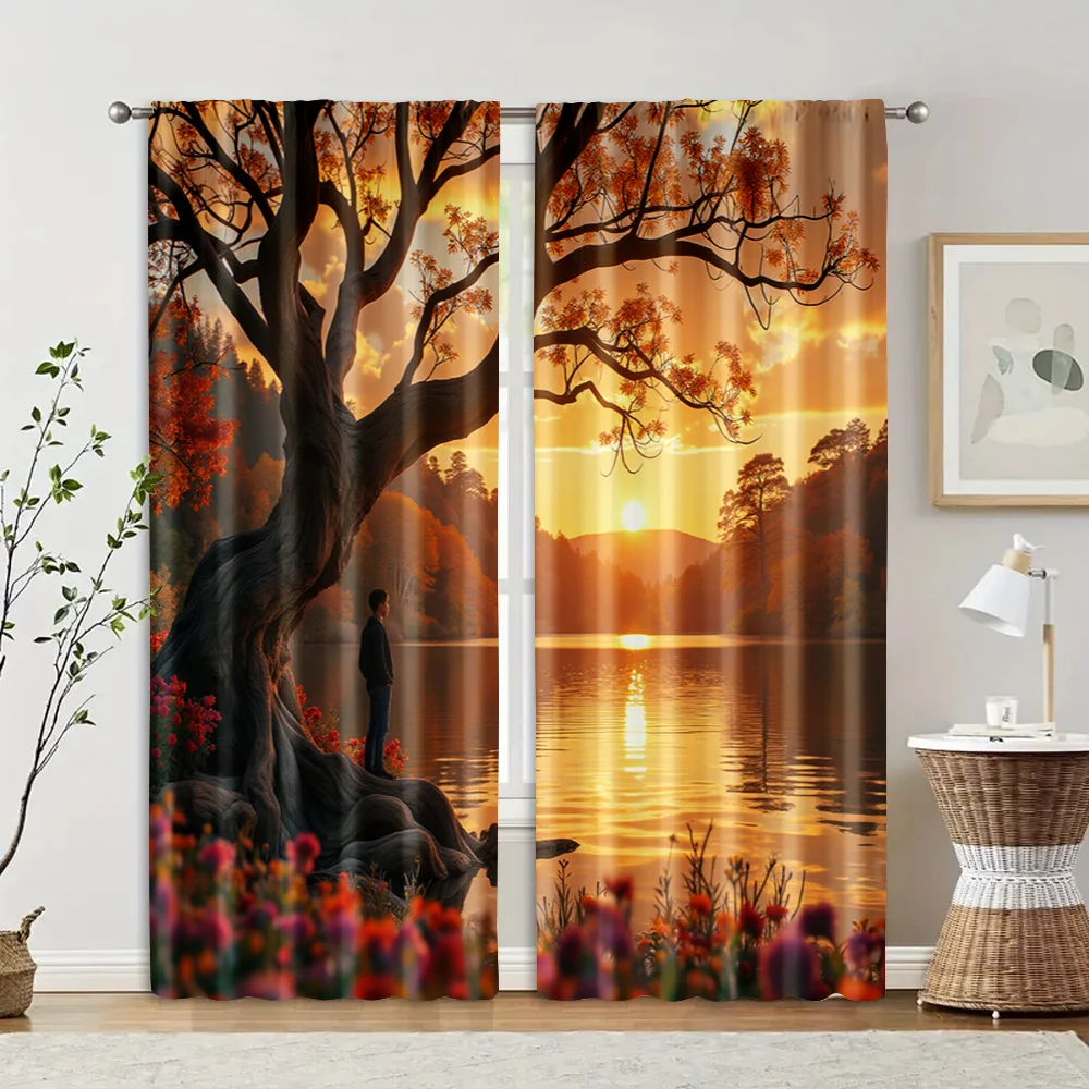 2 pcs, filtering curtains (excluding rods, non-movable, without batteries) Tree for use in bedrooms and living rooms
2 pcs, filtering curtains (excluding rods, non-movable, without batteries) Tree for use in bedrooms and living rooms