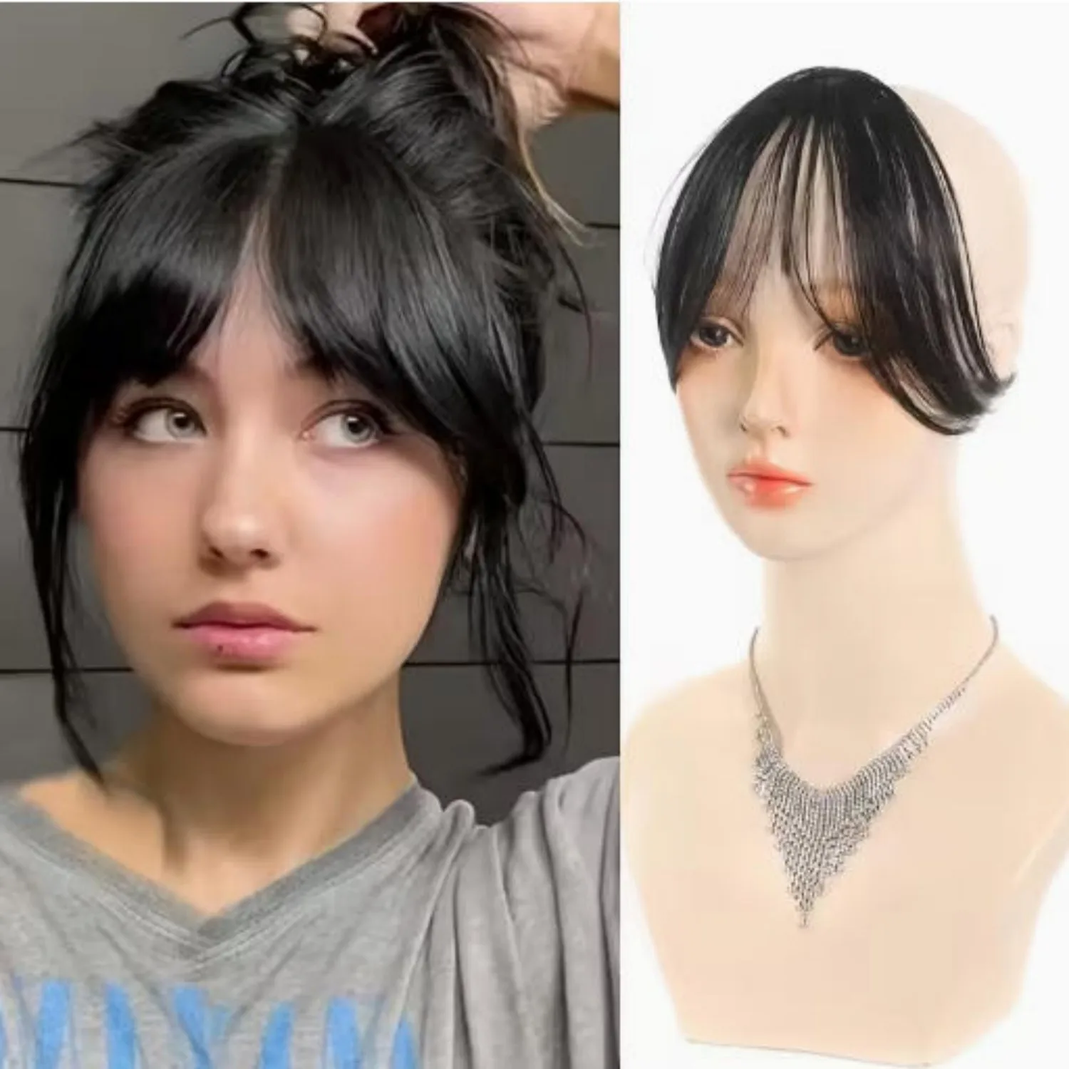 Flawless-framing bangs /Suitable for all skin tones / Perfect for everyday wear, parties, and photo shoots
Flawless-framing bangs /Suitable for all skin tones / Perfect for everyday wear, parties, and photo shoots