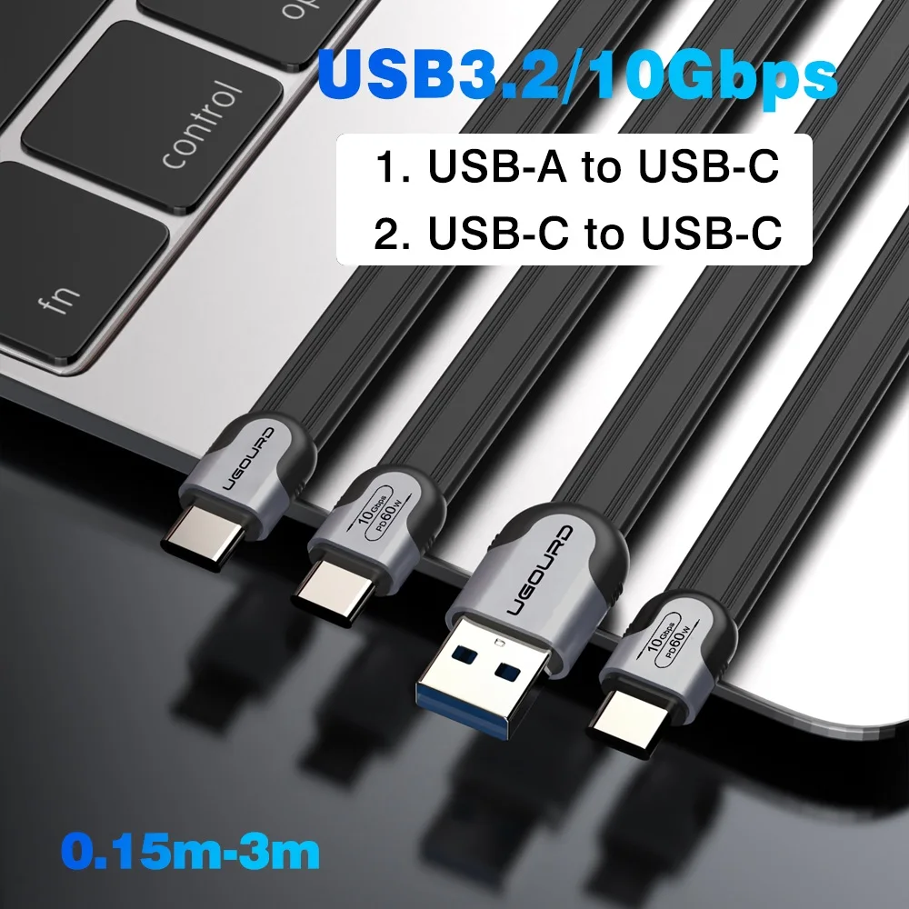 Кабель UGOARD USB A на USB C, 10 Гбит/с, USB C на Type C, USB3.1/3.2 Gen2, для передачи данных, для USB-накопителей и жестких дисков, 60 Вт, 0,15 м - 3 м, плоский
Кабель UGOARD USB A на USB C, 10 Гбит/с, USB C на Type C, USB3.1/3.2 Gen2, для передачи данных, для USB-накопителей и жестких дисков, 60 Вт, 0,15 м - 3 м, плоский