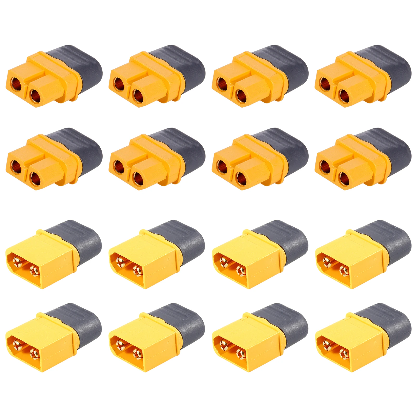 10 пар разъемов AMASS XT60, мужской и женский набор для гоночного квадрокоптера FPV, мультироторного самолета, разъема питания на радиоуправлении
10 пар разъемов AMASS XT60, мужской и женский набор для гоночного квадрокоптера FPV, мультироторного самолета, разъема питания на радиоуправлении