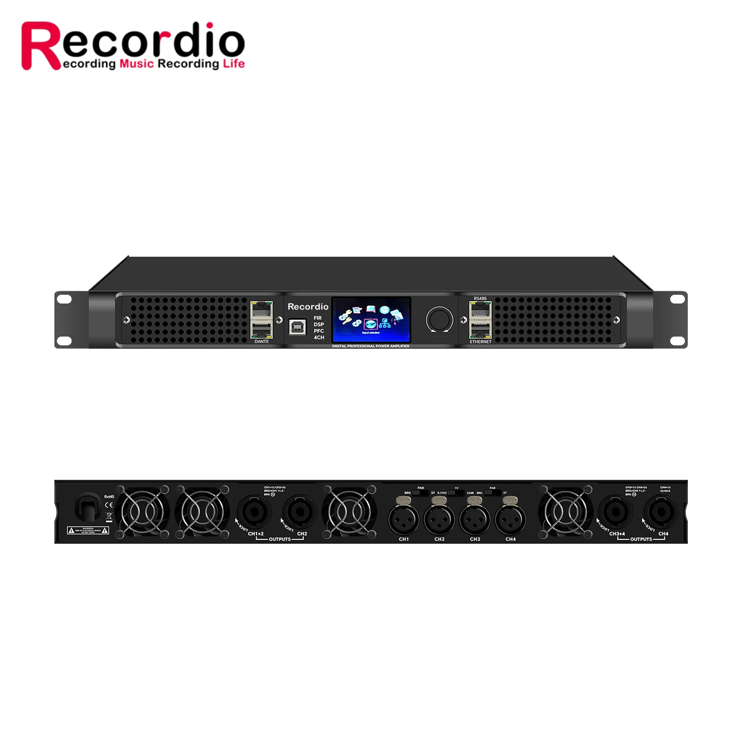 GAP-DP4000 Recordio Manufacturer Professional Digital Amplifier DSP Processor 4-channel Power Audio Amp For Stage Studio
GAP-DP4000 Recordio Manufacturer Professional Digital Amplifier DSP Processor 4-channel Power Audio Amp For Stage Studio