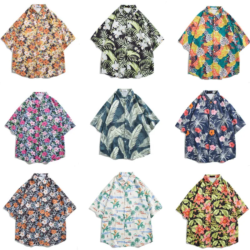 Hainan Island Beachwear Sanya Tour Ice Silk Hong Kong Style Shirt Summer Hawaiian Flower Men's Women's Short Sleeve Jacket
Hainan Island Beachwear Sanya Tour Ice Silk Hong Kong Style Shirt Summer Hawaiian Flower Men's Women's Short Sleeve Jacket