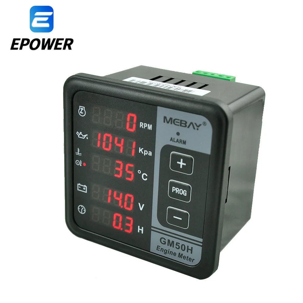 MEBAY GM50H Engine Digital Multi-functional Meter Diesel Engine Monitor with Oil Pressure Gauge Rotating Speed Oil Temperature
MEBAY GM50H Engine Digital Multi-functional Meter Diesel Engine Monitor with Oil Pressure Gauge Rotating Speed Oil Temperature