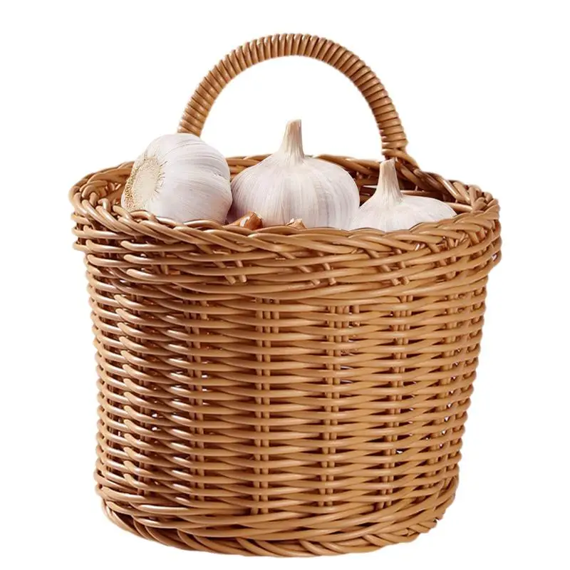 Wall Storage Basket Wall Mount Vintage Flower Basket Imitation Rattan Design Storage Organizer For Farmhouse Patio Garden
Wall Storage Basket Wall Mount Vintage Flower Basket Imitation Rattan Design Storage Organizer For Farmhouse Patio Garden