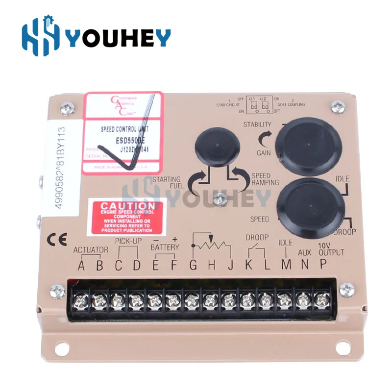 Original GAC ESD5500E Electronic Engine Speed Controller Governor DC 12V 24V Generator Control Panel ESD 5500E
Original GAC ESD5500E Electronic Engine Speed Controller Governor DC 12V 24V Generator Control Panel ESD 5500E