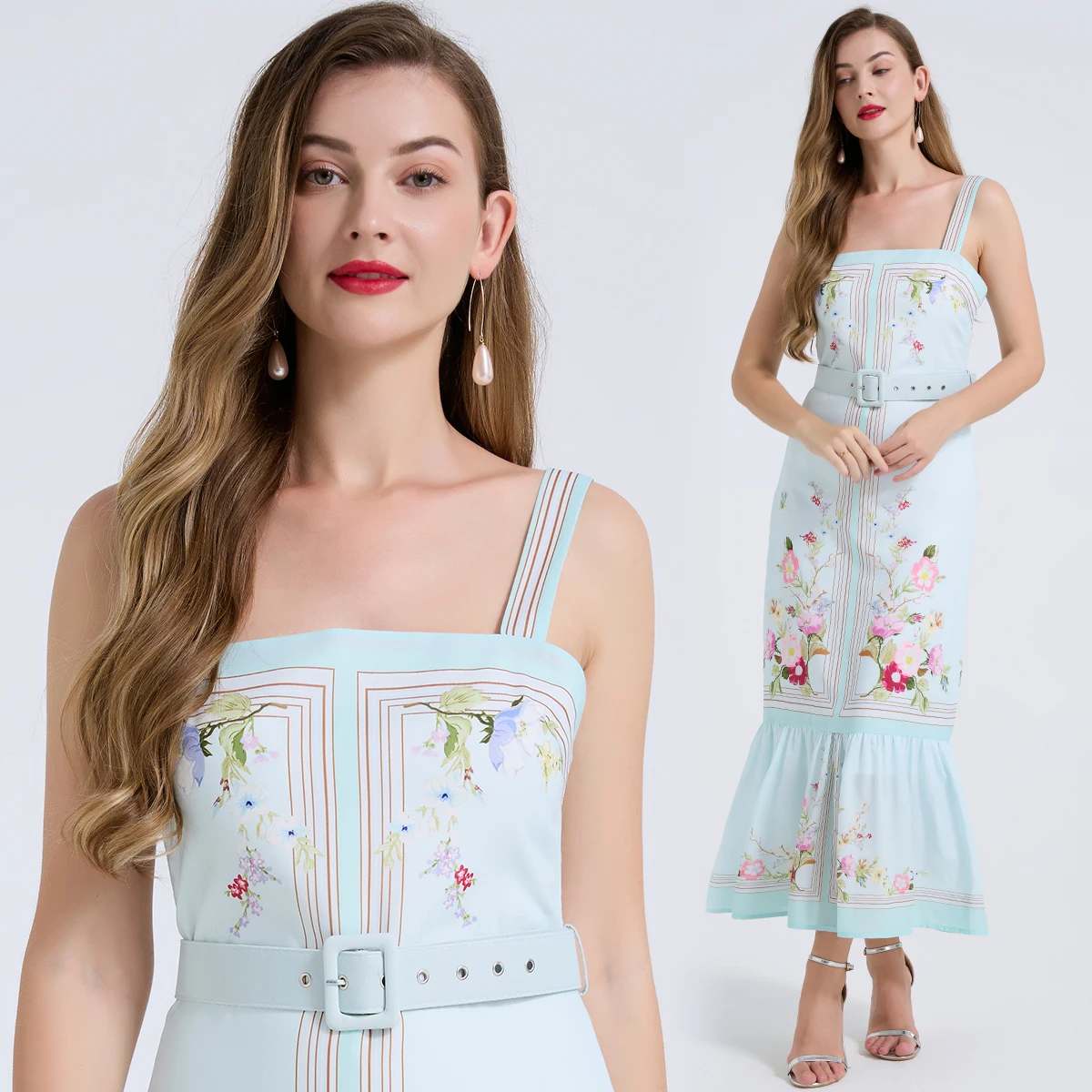 Summer Floral Printed Maxi Dress for Women Sleeveless Square Neck Backless Beach Holiday Outfits Fashion Streetwear Clothing
Summer Floral Printed Maxi Dress for Women Sleeveless Square Neck Backless Beach Holiday Outfits Fashion Streetwear Clothing
