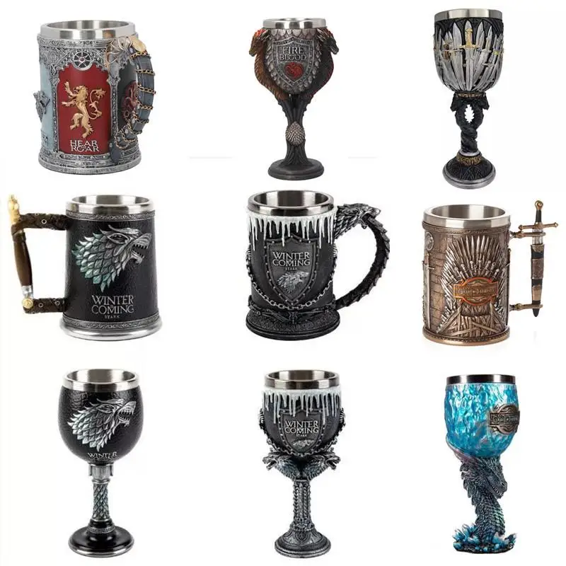 Creative Whiskey Wine Glasses Memorial Edition Red Wine Glasses Personalized Ice And Fire Song Glasses Stainless Steel
Creative Whiskey Wine Glasses Memorial Edition Red Wine Glasses Personalized Ice And Fire Song Glasses Stainless Steel