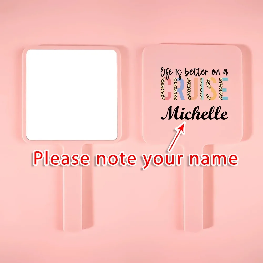 Customized Name Handheld Makeup Mirror Personalized Compact Mirror Engraved Portable Vanity Mirror Lightweight for Travel Use
Customized Name Handheld Makeup Mirror Personalized Compact Mirror Engraved Portable Vanity Mirror Lightweight for Travel Use
