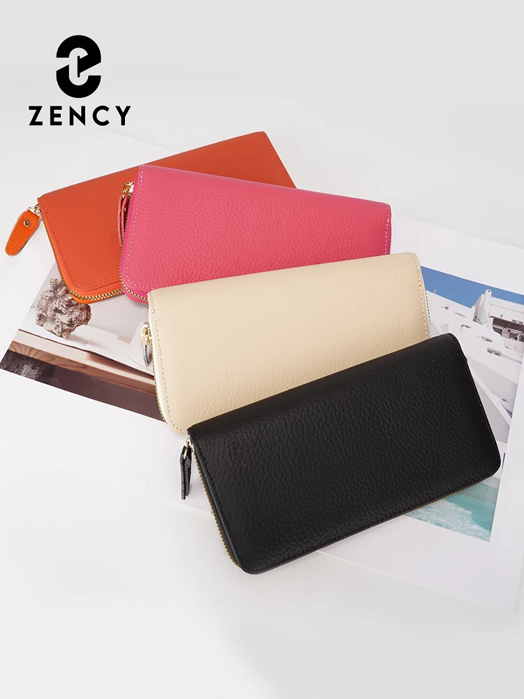 Модный женский кошелек Zency из воловьей кожи, большой вместительный клатч с несколькими отделениями для карт и застежкой-молнией
Модный женский кошелек Zency из воловьей кожи, большой вместительный клатч с несколькими отделениями для карт и застежкой-молнией
