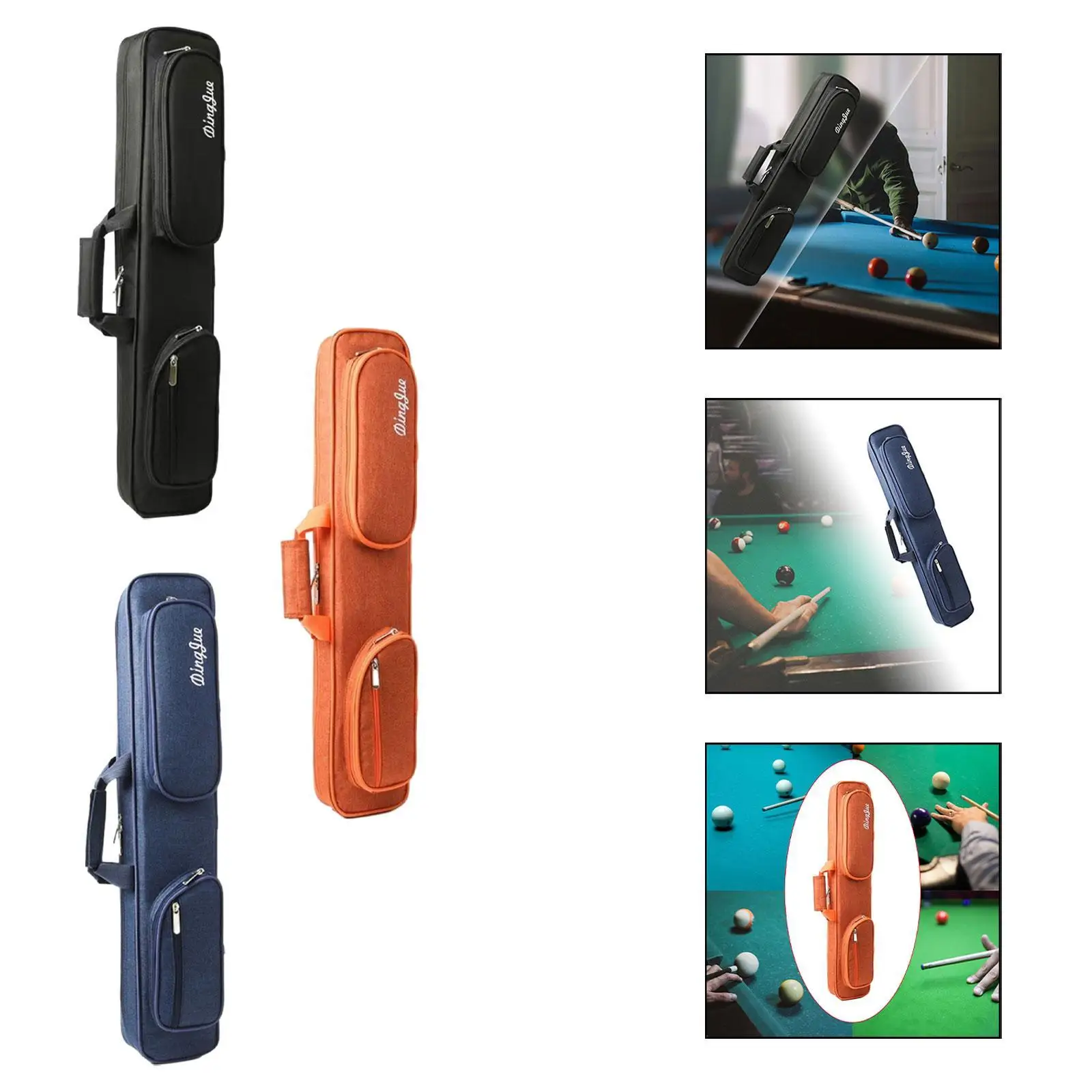 Billiards Pool Cue Case Soft Carrying with Adjustable Shoulder Strap with External Pockets Storage Bag 1/2 Snooker Pool Cue Bag
Billiards Pool Cue Case Soft Carrying with Adjustable Shoulder Strap with External Pockets Storage Bag 1/2 Snooker Pool Cue Bag