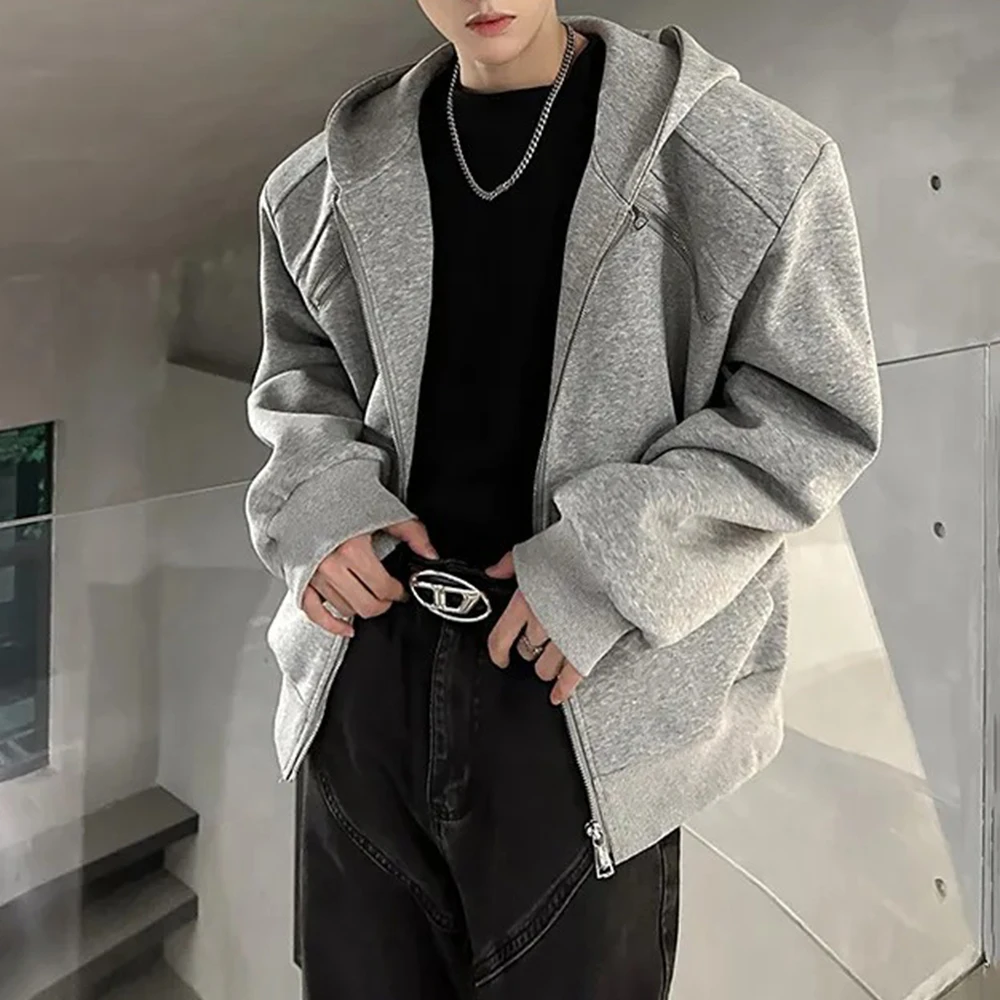 Mens Autumn Hoodie Padded Shoulders Zipper Trim Casual Jacket Stylish Outdoor Versatile Daily Sweatshirt Men'S Clothing 2025
Mens Autumn Hoodie Padded Shoulders Zipper Trim Casual Jacket Stylish Outdoor Versatile Daily Sweatshirt Men'S Clothing 2025