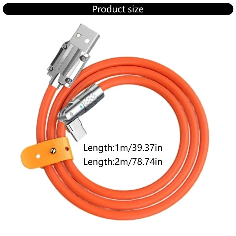 Y1UB 120W Type C to USB Cable Fast Charging 180 Degree Rotating Head Elbow Cable for Game
Y1UB 120W Type C to USB Cable Fast Charging 180 Degree Rotating Head Elbow Cable for Game
