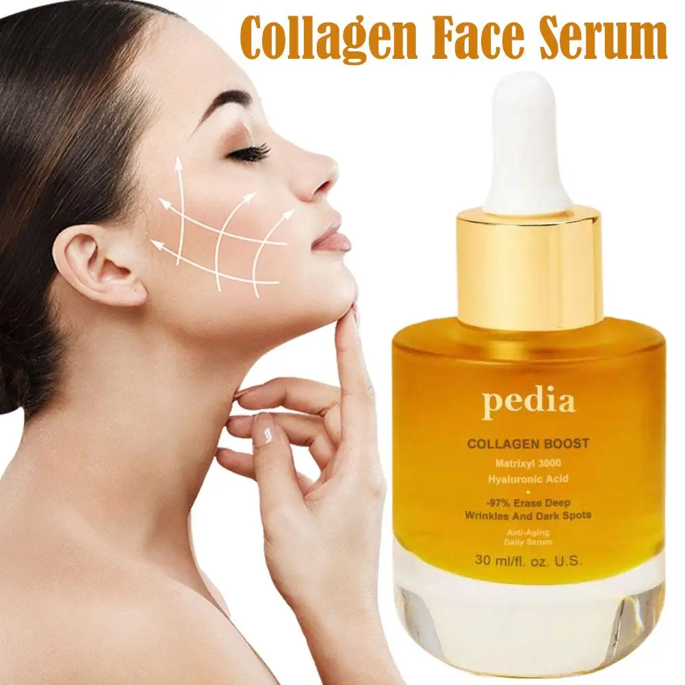 Collagen Facial Serum Skin Care Essence Hydrating Tightening Smoothing Nourishing Brightening Face Skin Fade Fine Lines
Collagen Facial Serum Skin Care Essence Hydrating Tightening Smoothing Nourishing Brightening Face Skin Fade Fine Lines