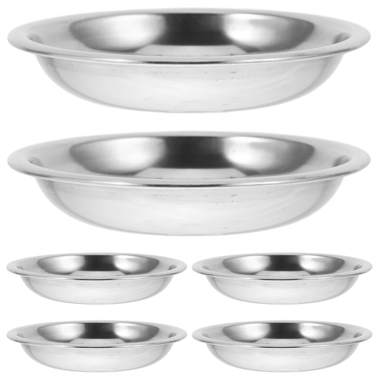 6 Pcs Dipping Stainless Steel Plate Spice Oil Vinegar Saucers Appetizer Serving Dishes Gear
6 Pcs Dipping Stainless Steel Plate Spice Oil Vinegar Saucers Appetizer Serving Dishes Gear