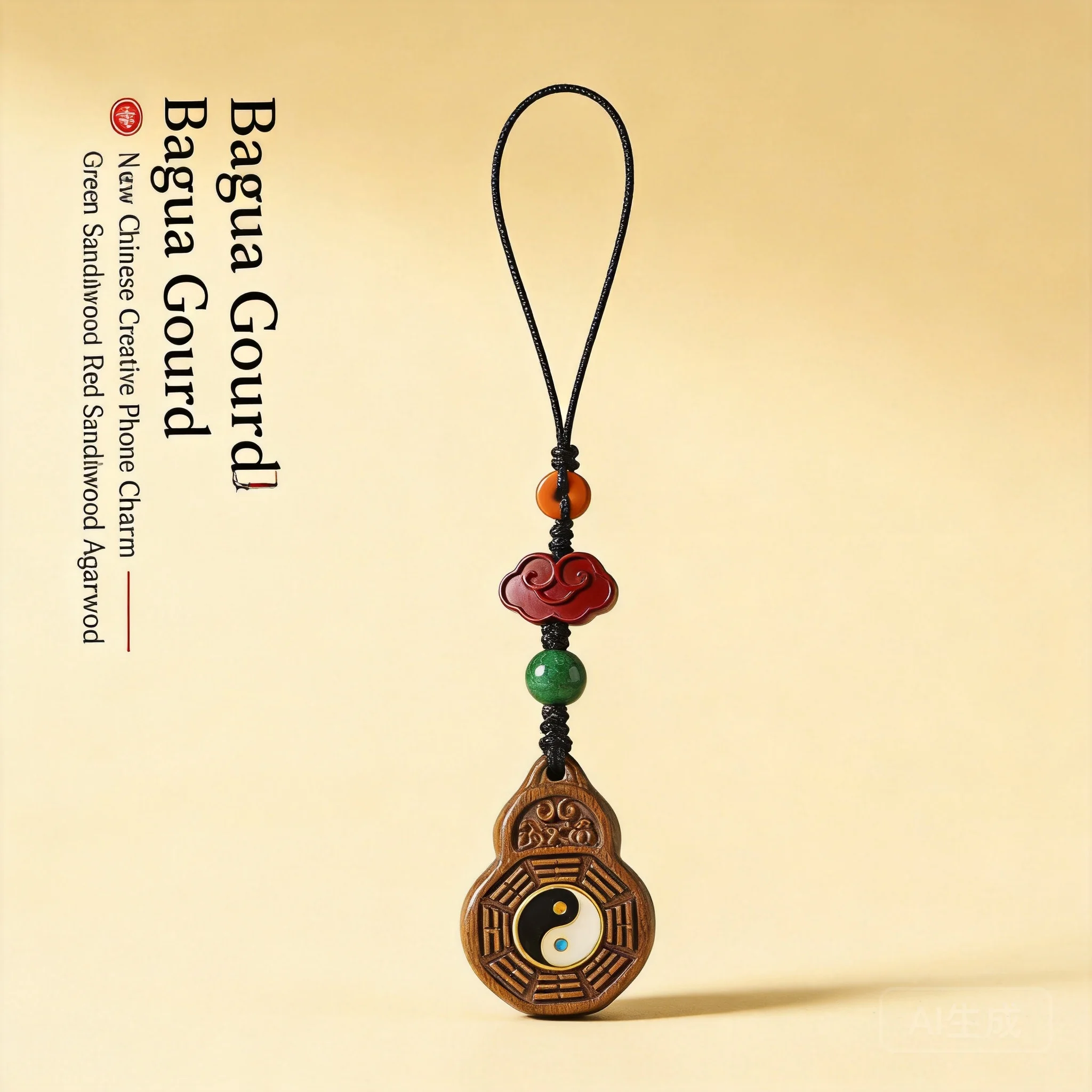 Chinese Style Yin Yang Bagua Gourd Pendant Lucky Green Sandalwood Red Sandalwood Phone Strap Bag Charm Feng Shui Blessing Wealth
Chinese Style Yin Yang Bagua Gourd Pendant Lucky Green Sandalwood Red Sandalwood Phone Strap Bag Charm Feng Shui Blessing Wealth