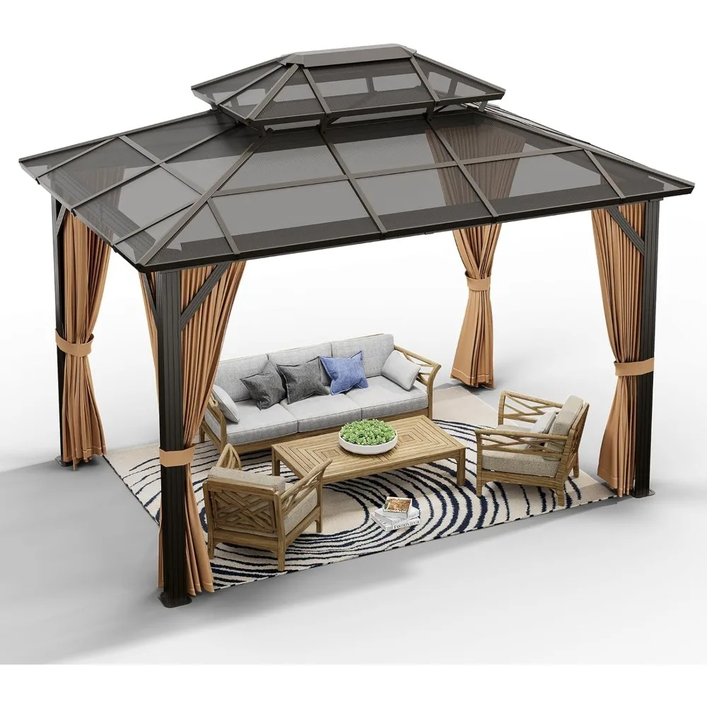 Беседка с жесткой крышей 10x12 футов и двойной поликарбонатной крышей | Прочный алюминиевый павильон с сеткой, на заказ
Беседка с жесткой крышей 10x12 футов и двойной поликарбонатной крышей | Прочный алюминиевый павильон с сеткой, на заказ