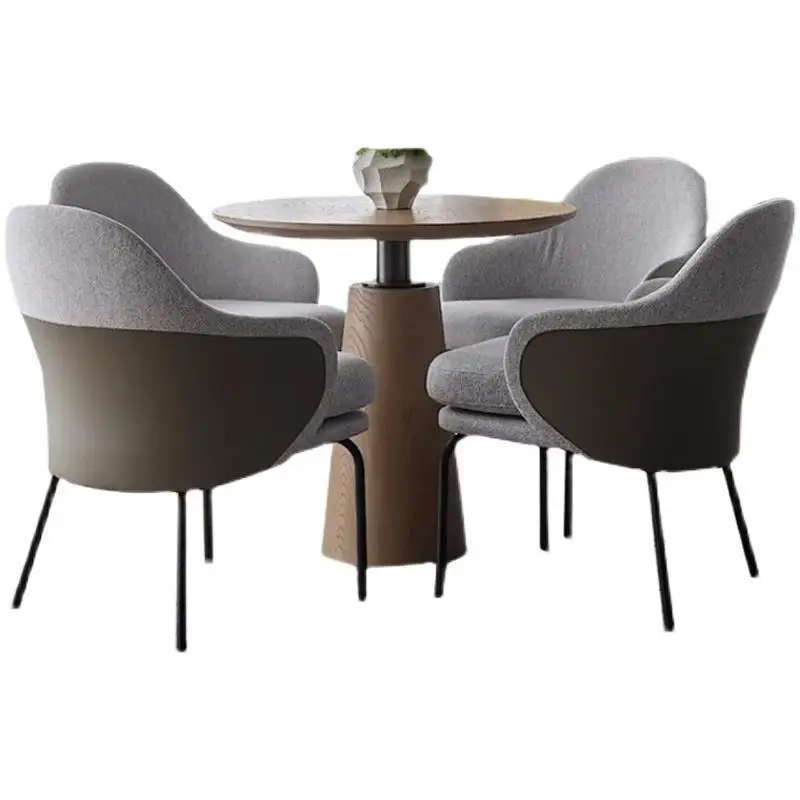 Sales office Light luxury reception Negotiation Modern minimalist dining chair Signing area Negotiation One table and four
Sales office Light luxury reception Negotiation Modern minimalist dining chair Signing area Negotiation One table and four