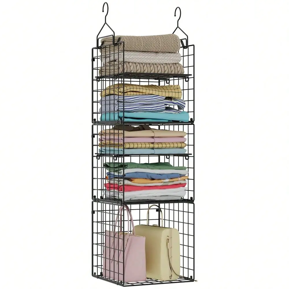 Hanging Closet Organizer And Storage 5Tier Closet Storage Organizer Baskets For Clothes, Bringing Closet Organization And Organ
Hanging Closet Organizer And Storage 5Tier Closet Storage Organizer Baskets For Clothes, Bringing Closet Organization And Organ