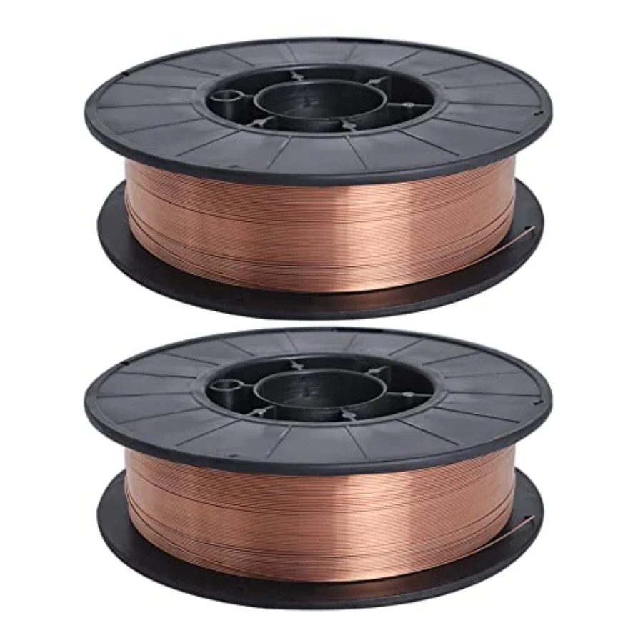 2 Pack ER70S-6 Solid Mig Welding Wire 0.030 Inch (0.8MM) Mild Steel Welding Wire 11Lbs Spool for All Position Gas Welding
2 Pack ER70S-6 Solid Mig Welding Wire 0.030 Inch (0.8MM) Mild Steel Welding Wire 11Lbs Spool for All Position Gas Welding