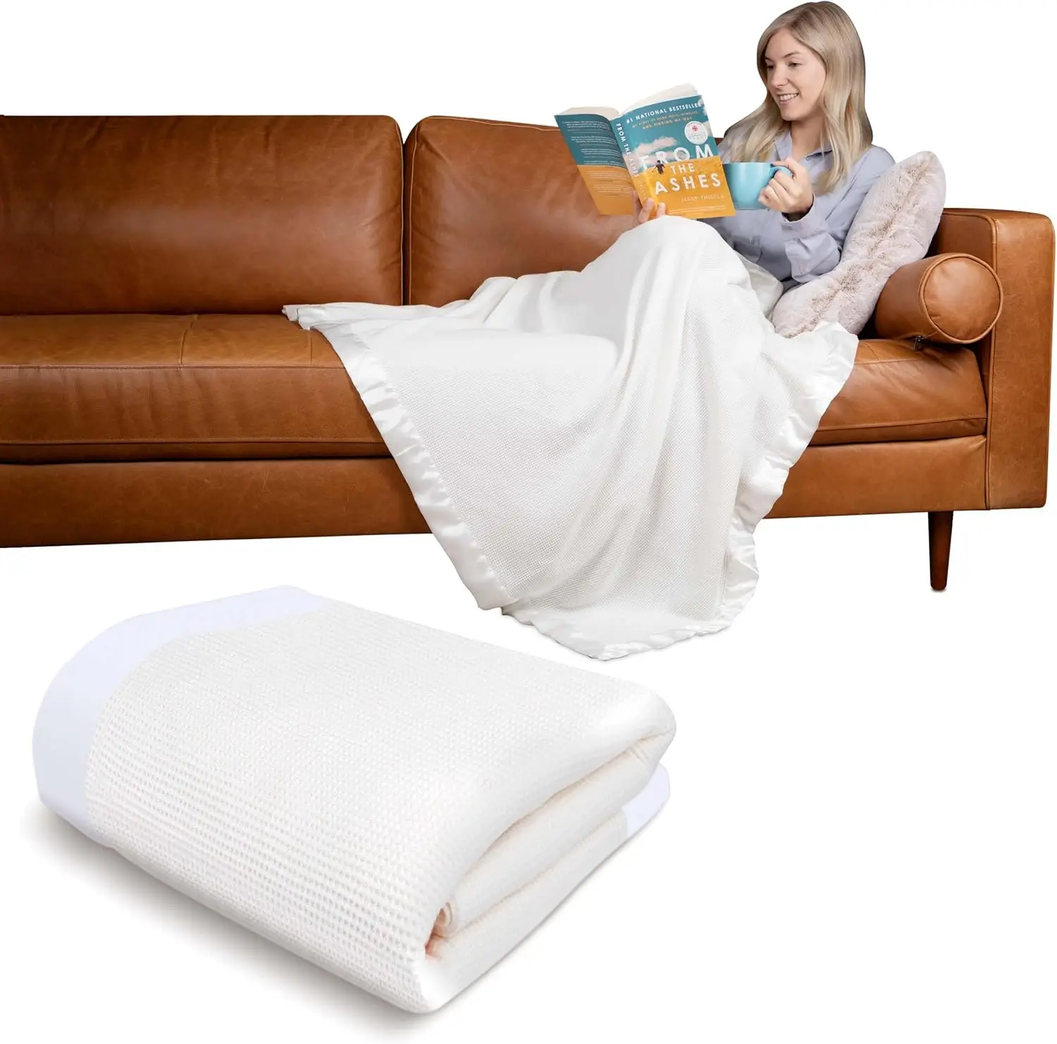 Buttery Soft Throw Blanket 50 x 60 – Cozy Fall Blanket for Couch,Bed,and Lounging –Super Soft Fuzzy Fleece Throw with Satin Trim
Buttery Soft Throw Blanket 50 x 60 – Cozy Fall Blanket for Couch,Bed,and Lounging –Super Soft Fuzzy Fleece Throw with Satin Trim
