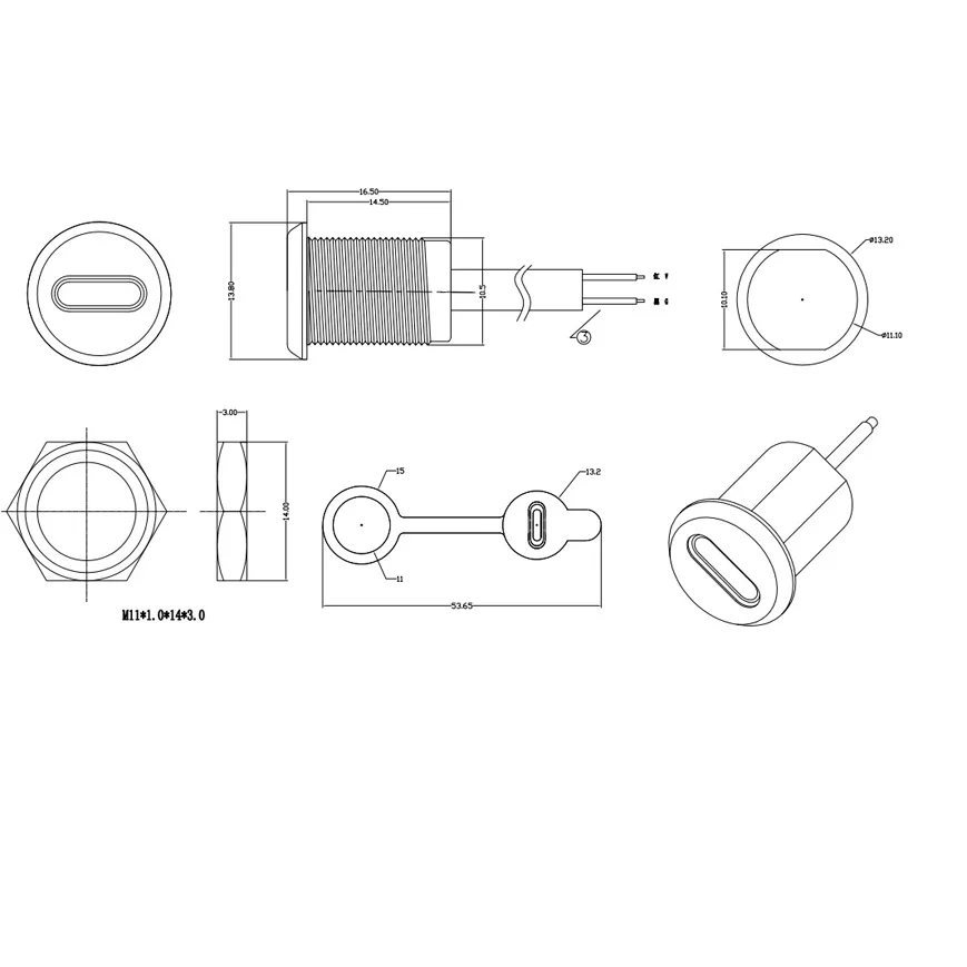 Locking Plate Waterproof Cover Random USB-C Female Waterproof Cover 10,000 Cycles Lifespan For Outdoor Use For Scooter
Locking Plate Waterproof Cover Random USB-C Female Waterproof Cover 10,000 Cycles Lifespan For Outdoor Use For Scooter