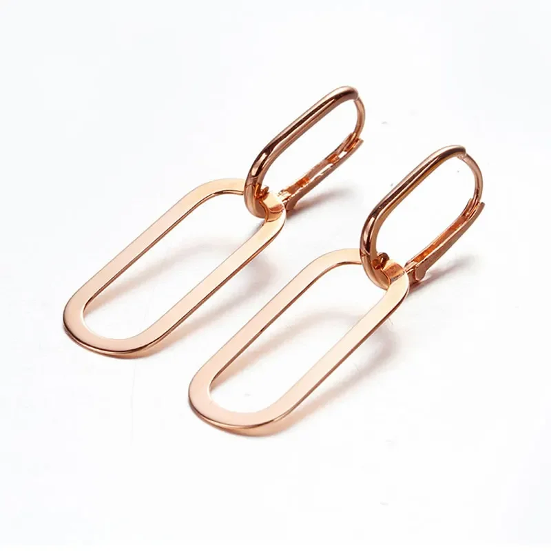 585 purple gold plated 14K rose gold simple glossy earrings for women high-end luxury engagement jewelry accessories
585 purple gold plated 14K rose gold simple glossy earrings for women high-end luxury engagement jewelry accessories