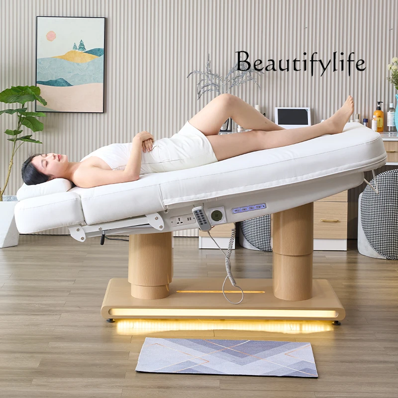 Deluxe 4 motor beauty bed, special spa bed for beauty salon, constant temperature heating electric lifting massage bed
Deluxe 4 motor beauty bed, special spa bed for beauty salon, constant temperature heating electric lifting massage bed