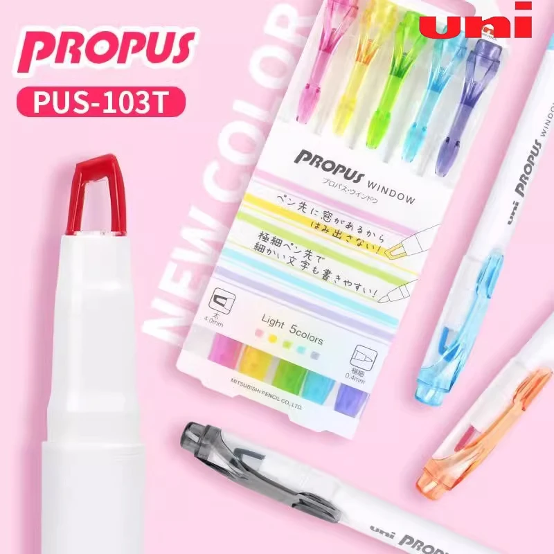 Japan Uni Highlighters Pen Set 102T/103T Windowable Double Tip Handbook Fluorescent Marker Pretty Supplies marcadores de colores
Japan Uni Highlighters Pen Set 102T/103T Windowable Double Tip Handbook Fluorescent Marker Pretty Supplies marcadores de colores