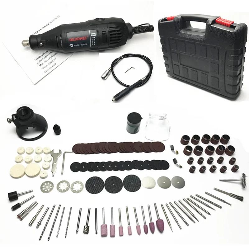 Adjustable Speed DIY Micro Electric Drill Mini Rotary Grinder for Carving Roots Polishing Woods 140 Sets for Sanding
Adjustable Speed DIY Micro Electric Drill Mini Rotary Grinder for Carving Roots Polishing Woods 140 Sets for Sanding
