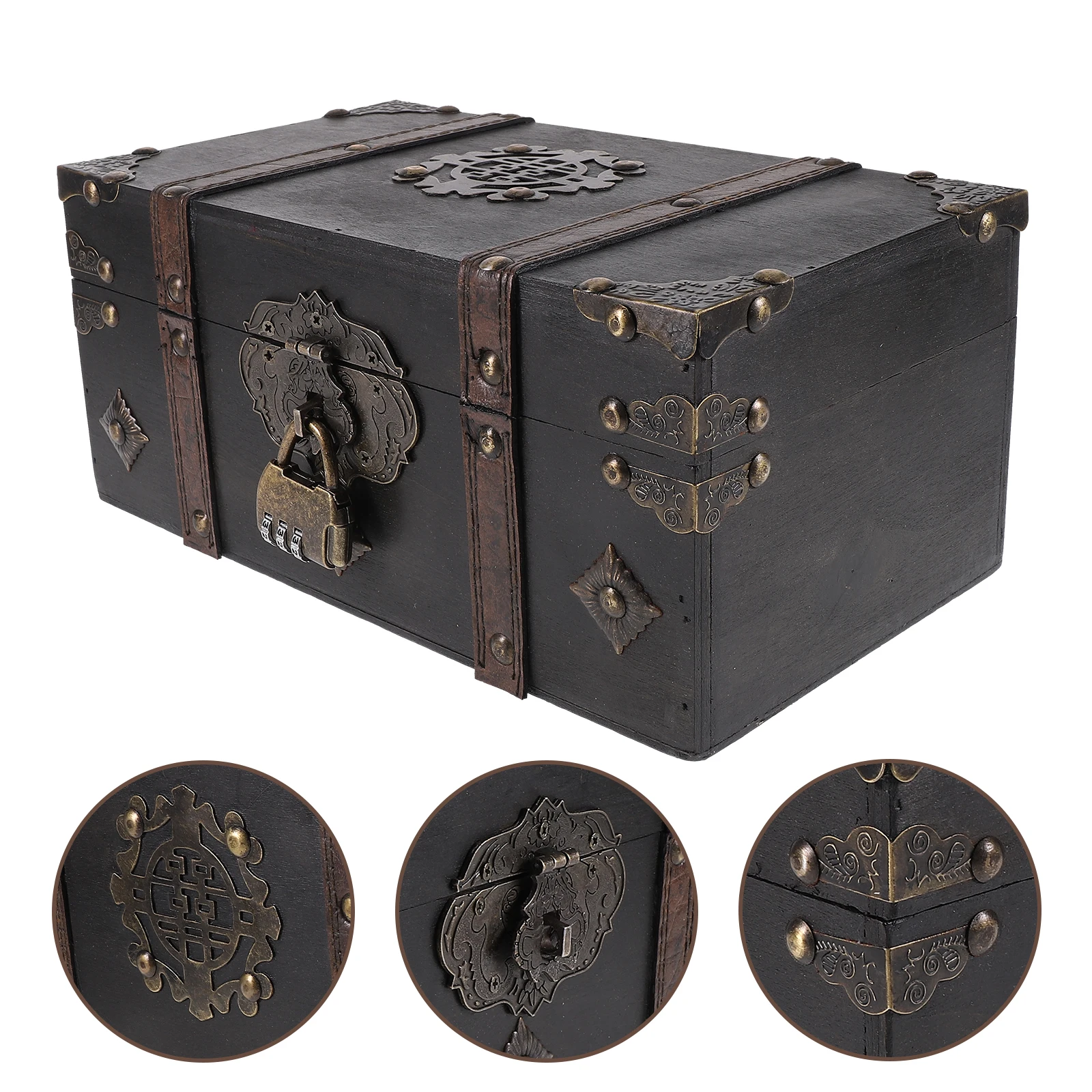 Retro Wooden Box with Lock Gray Jewelry Storage Box Keepsake Jewelry Organizer for Home Bedroom Decor
Retro Wooden Box with Lock Gray Jewelry Storage Box Keepsake Jewelry Organizer for Home Bedroom Decor