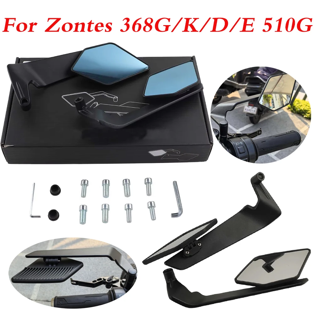 Motor Accessories Rearview Mirrors Stealth Winglets Mirror Rotate Side Mirror For Zontes 368G 368 G G 368 368K 368D 368E 510G
Motor Accessories Rearview Mirrors Stealth Winglets Mirror Rotate Side Mirror For Zontes 368G 368 G G 368 368K 368D 368E 510G
