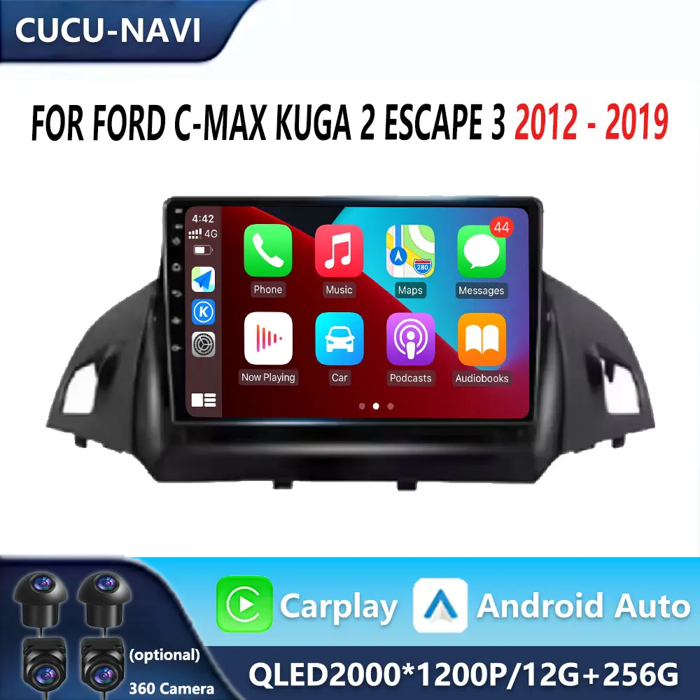 Android Auto для FORD C-MAX KUGA 2 ESCAPE 3 2012-2019 Автомобильный радиоприемник Мультимедийный видеоплеер Навигация GPS WIFI 4G Стереоголовка
Android Auto для FORD C-MAX KUGA 2 ESCAPE 3 2012-2019 Автомобильный радиоприемник Мультимедийный видеоплеер Навигация GPS WIFI 4G Стереоголовка