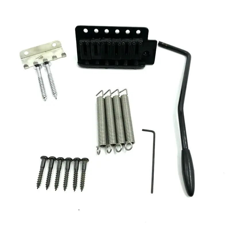 ST Guitar Tremolo &Bridges 6 Screws Fixed Black Color Made in Korea Right Hand Version
ST Guitar Tremolo &Bridges 6 Screws Fixed Black Color Made in Korea Right Hand Version