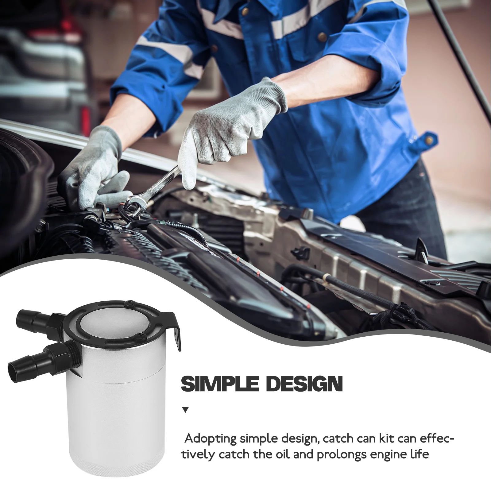 Aluminum Dual Inlet Oil Catch Can Car Separator Recycling Engine Pot Drain Valve Silver OCC38 Baffled Tank Kit Car Oil Seperator
Aluminum Dual Inlet Oil Catch Can Car Separator Recycling Engine Pot Drain Valve Silver OCC38 Baffled Tank Kit Car Oil Seperator