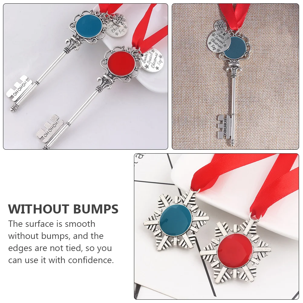 Snowflake Keychain Accessory Christmas Gift Ribbon Pendant for Presents Xmas Tree
Snowflake Keychain Accessory Christmas Gift Ribbon Pendant for Presents Xmas Tree