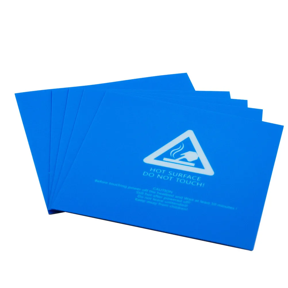 Frosted Reusable Hot Bed Sticker 220x220x0.5mm Blue for 3D Printer Heated Bed Adhesive Film Works with Pla ABS Hips Petg Tpe
Frosted Reusable Hot Bed Sticker 220x220x0.5mm Blue for 3D Printer Heated Bed Adhesive Film Works with Pla ABS Hips Petg Tpe